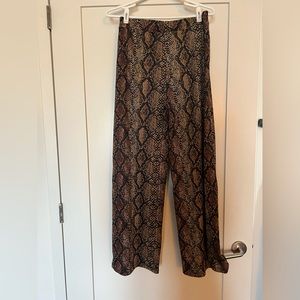 Zara Snakeskin Pants